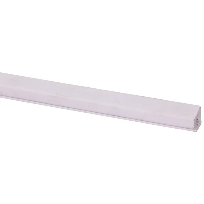 Meranti glaslat schuin wit 17x15mm FSC