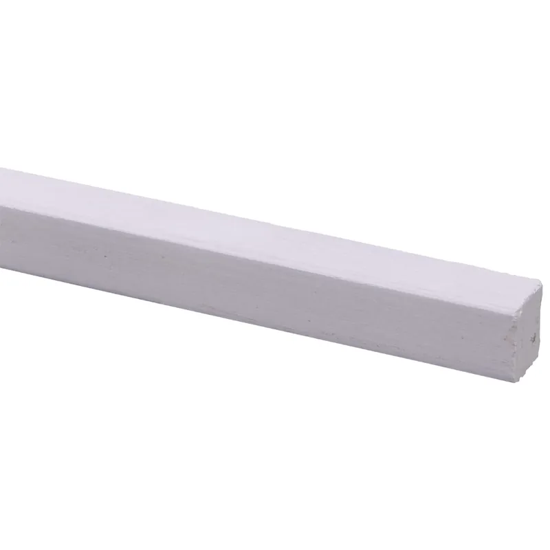 Meranti glaslat recht wit 17x20mm FSC