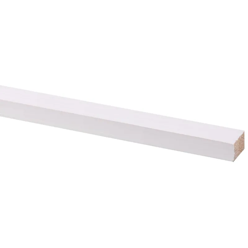Grenen geschaafd wit gegrond 12x18mm FSC
