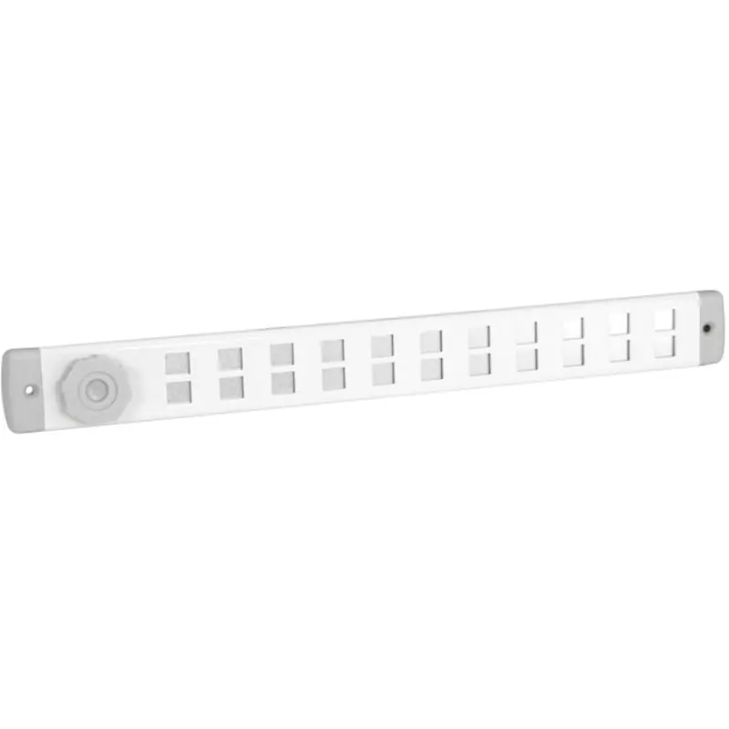 Schuifrooster aluminium Bold Line wit