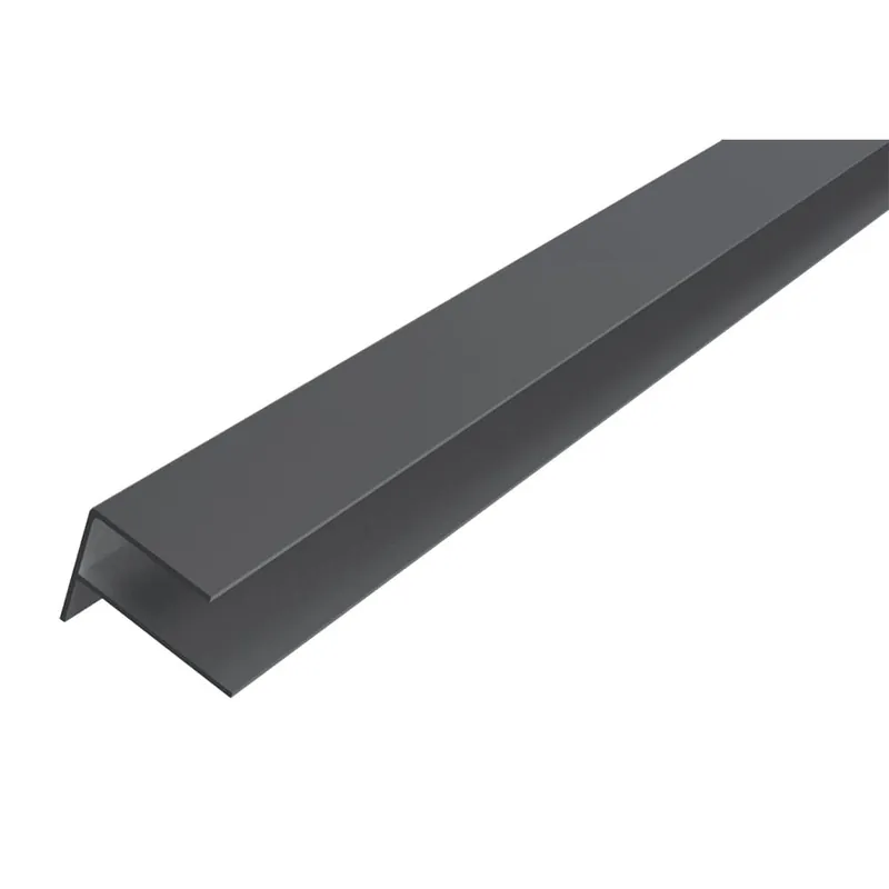 Aluminium F-profiel WEO35-60 dark grey