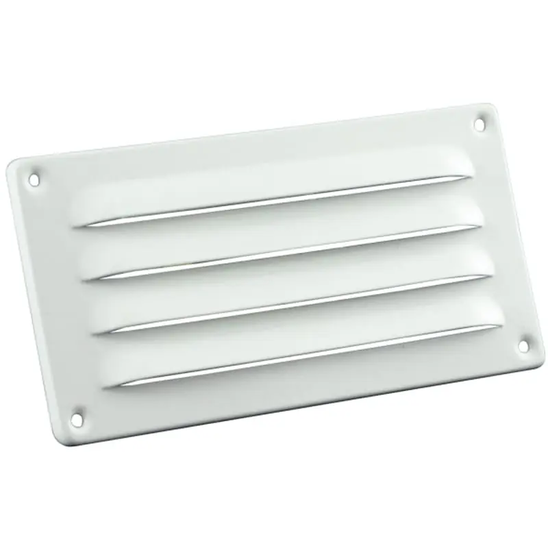 Schoepenrooster aluminium wit