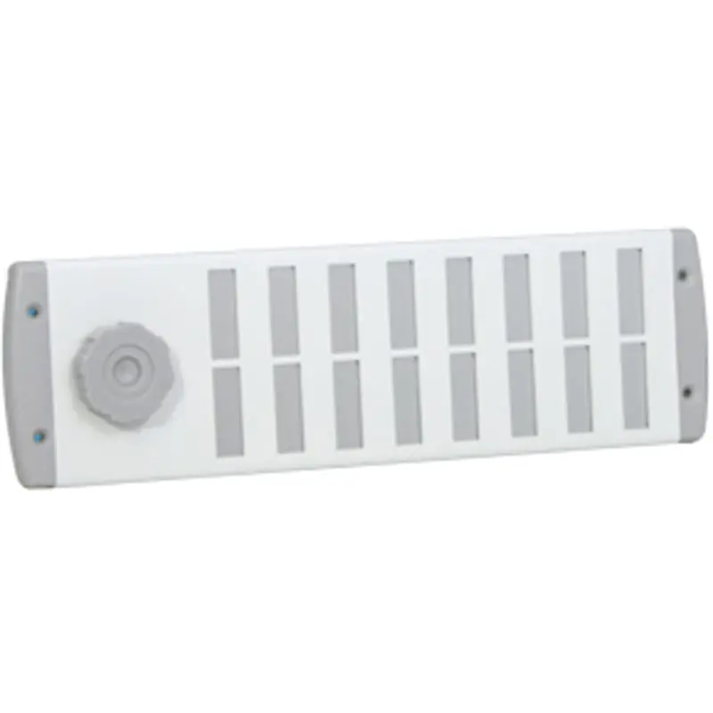 Schuifrooster aluminium Bold Line wit