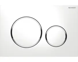 Geberit Bedieningsplaat Sigma20 Wit- Glans Chroom- Wit 115882KJ1