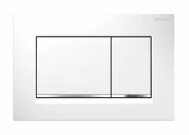 Geberit Bedieningsplaat Sigma30 Wit - Glans Chroom - Wit 115883KJ1