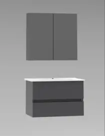 Titan Antraciet 80cm Badmeubelset