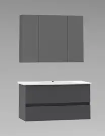 Titan Antraciet 100cm Badmeubelset