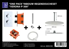 Best Design Verona P300 One-Pack Inbouw Regendoucheset 4005290