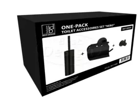 Best Design One-Pack Toilet Accessoires Set Nero 4011940