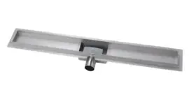Titan 120SF RVS Drain / Douchegoot 120 cm + Flens (BODY) Zij-uitlaat