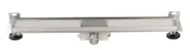 Titan 80SWF RVS Drain / Douchegoot 80 cm + Muurflens (BODY) Zij-uitlaat