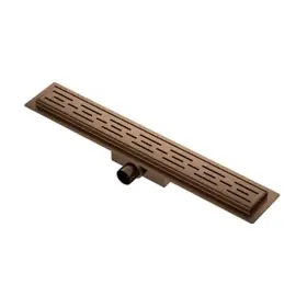 Titan 90SF SUNNY BRONZE + Rooster RVS Drain 90 cm