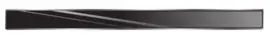 Titan C17 GLASS Zwart 100 cm. Rooster voor douchegoot