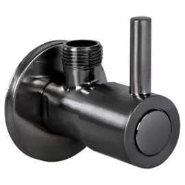 Differnz Hoekstopkraan 1/2 x 3/8 Gun Metal 3041420