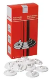 Flamco Rozet Ø28mm Enkel Wit kunststof RKW 12102 (50x)