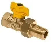 Bonfix Gaskogelkraan Geel 3/4x3/4 Bi. Bu. 50310