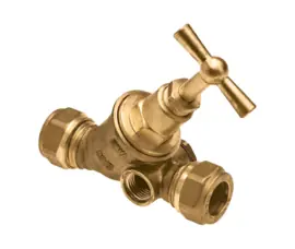 Bonfix Stopkraan 22x22mm + Aftapper 96515