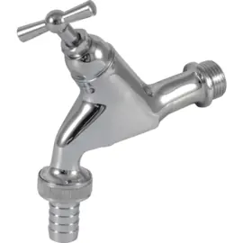 Tapkraan Kruk Bel. + Keerklep 1/2x3/4 KIWA 70540