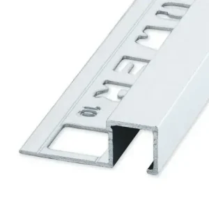 QUTEX Vierkant Alu Mat Zilver 10 x 2700mm OX-E061210127 Tegelprofiel