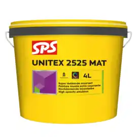 SPS Unitex Muurverf 2525 4 L WIT