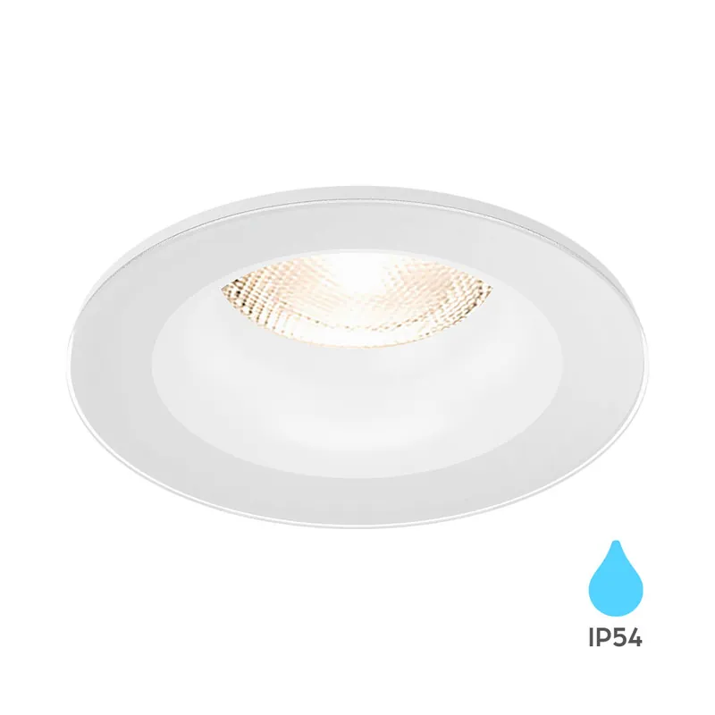 Braytron TETRA Rond Wit IP54 GU10 Downlight Voor Badkamer