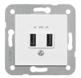 Viko USB 5V-2A Karre Wit 90967101
