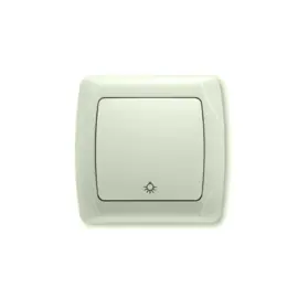 Viko Schakelaar Lamp Impulsdrukker Carmen Creme 90562003