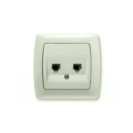 Viko Telefoon 2x Cat3 inbouwdoos Carmen Creme 90562033