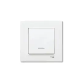 Viko Schakelaar met controlelamp Karre Wit 90960019