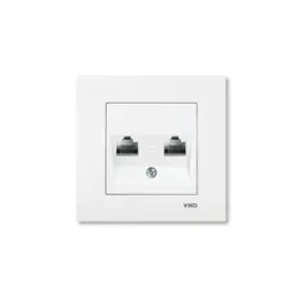 Viko Data 2x Cat6e inbouwdoos Karre Wit 90960079
