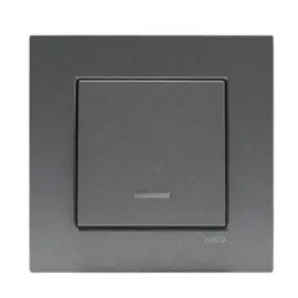 Wisselschakelaar met controlelamp Novella Fume 93000463