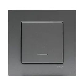 Viko Schakelaar met controlelamp Novella Fume 93000419