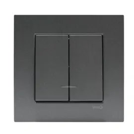 Viko Serieschakelaar met controlelamp Novella Fume 93000450