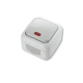 Viko Schakelaar met controlelamp Palmiye Grijs 90555519