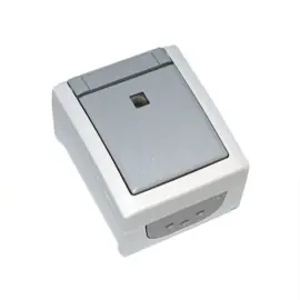 Viko Schakelaar Lamp + controlelamp Pacific Grijs Opbouw SWD 90591014