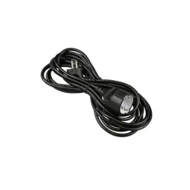 Verlengsnoer ZWART 5 m + RA (3 x 1.5 mm²) 41334