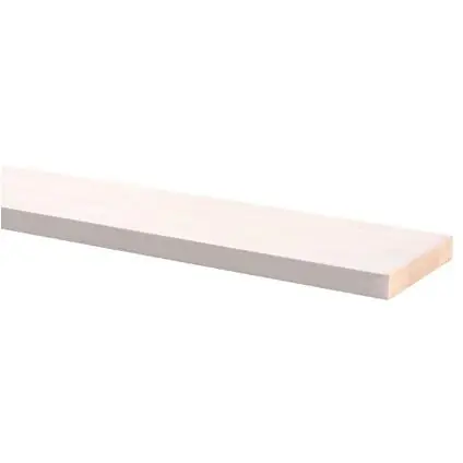 Grenen geschaafd gegrond wit 12x69mm 270cm