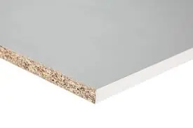 Geplastificeerde spaanplaat 10mm 125x250 wit