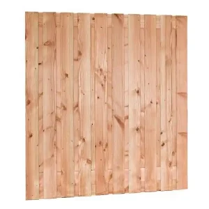 Tuinscherm douglas rvs geschroefd 21 planken 180x180 cm