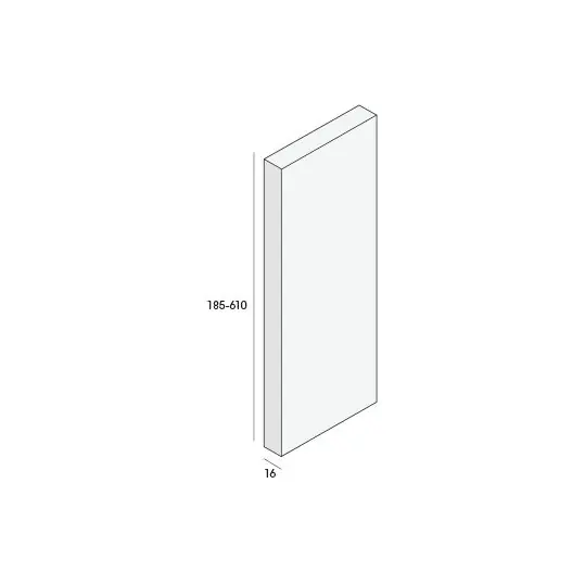 Unipanel bouwpaneel 235x16mm wit 290 cm. lang