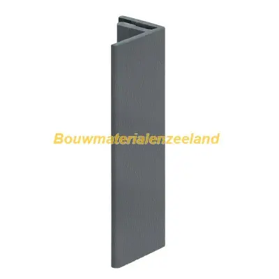 Eindprofiel 17mm Keralit basaltgrijs classic nerf 400 cm. lang