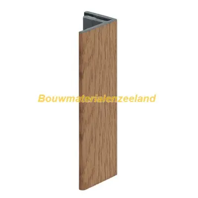 Eindprofiel 17mm Keralit licht eiken classic nerf 400 cm. lang