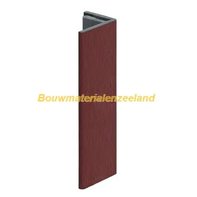 Eindprofiel 17mm Keralit wijnrood classic nerf 400 cm. lang