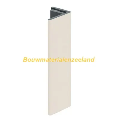 Eindprofiel 17mm Keralit sandcream pure mat 400 cm. lang