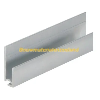Inhaakstartprofiel aluminium aluminium 400 cm. lang