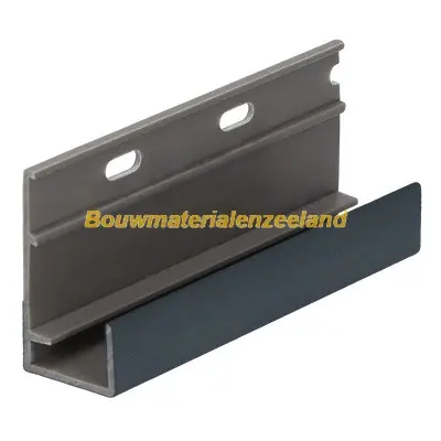 Omrandingprofiel met ontwatering Keralit monumentblauw classic nerf 400 cm. lang
