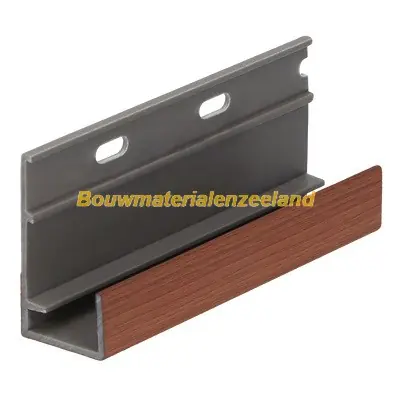 Omrandingprofiel met ontwatering Keralit californian redwood classic nerf 400 cm. lang