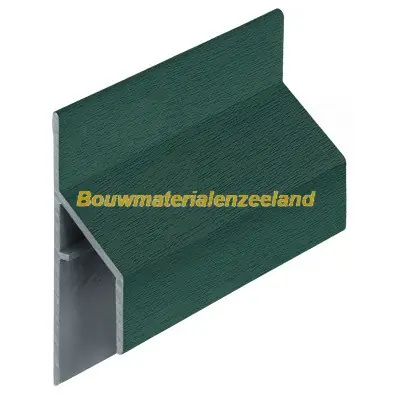 Trim/kraal aansluitprofiel 17mm Keralit mosgroen classic nerf 600 cm. lang