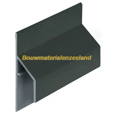Trim/kraal aansluitprofiel 17mm Keralit timbergreen pure mat 600 cm. lang