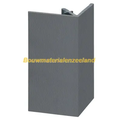 Uitwendig rechthoekprofiel Keralit 46x46mm basaltgrijs classic nerf 400 cm. lang